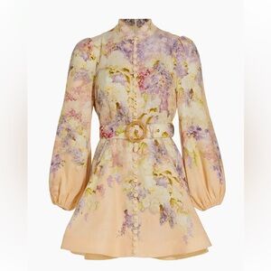 Zimmermann Lyrical Buttoned Mini Dress